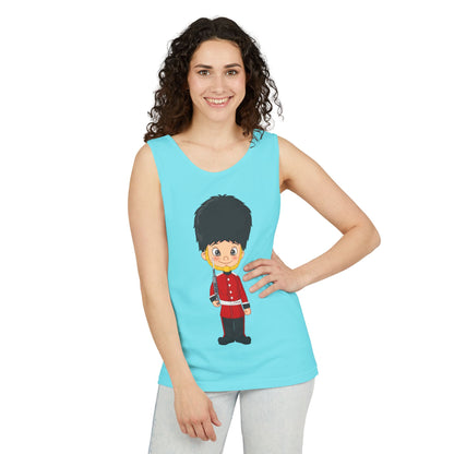 Unisex Garment-Dyed Tank Top - Classic Military - British Soldier -