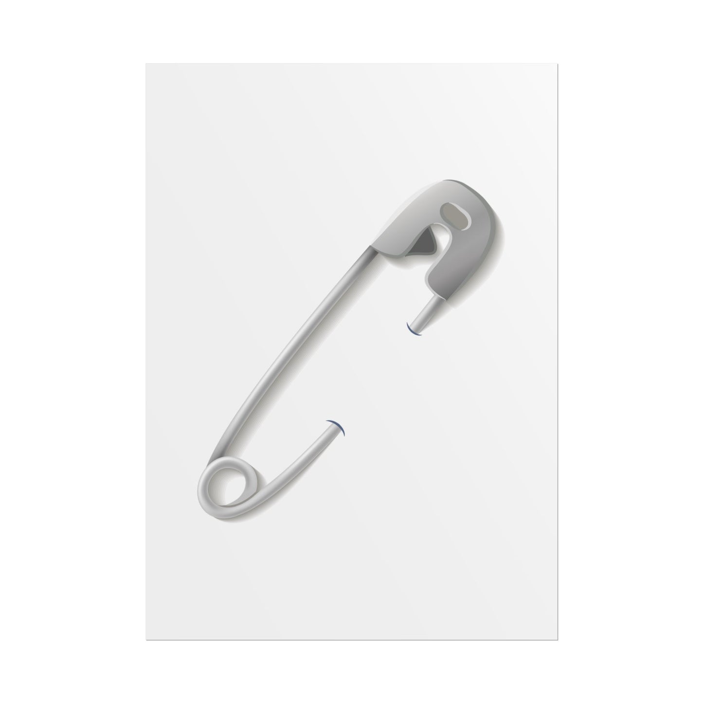 Minimalist Safety Pin Wall Art, Modern Decor, Unique Gift, Home Aesthetic, Art Print, Rolled Poster, Contemporary Interior Design