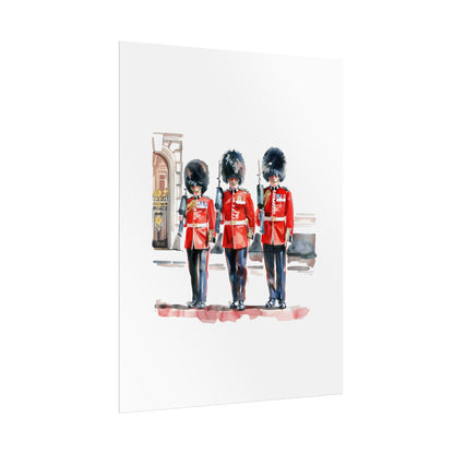 London Guard Roll-Up Posters, British Soldier Art Prints, Home Decor, Travel Gifts, Wall Art for Various Occasions