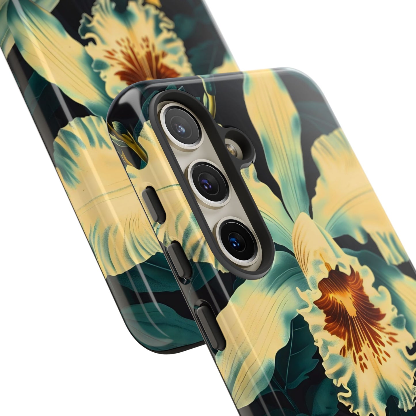 Floral Phone Case - Tough Cases with Orchid Design, Durable Smartphone Cover for Nature Lovers, Floral Gift for Her, Botanical [...]