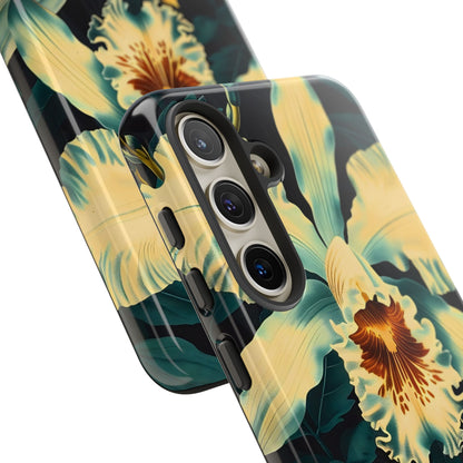 Floral Phone Case - Tough Cases with Orchid Design, Durable Smartphone Cover for Nature Lovers, Floral Gift for Her, Botanical [...]