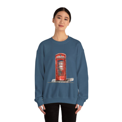 Unisex Heavy Blend™ Crewneck Sweatshirt - Iconic British Public Telephone