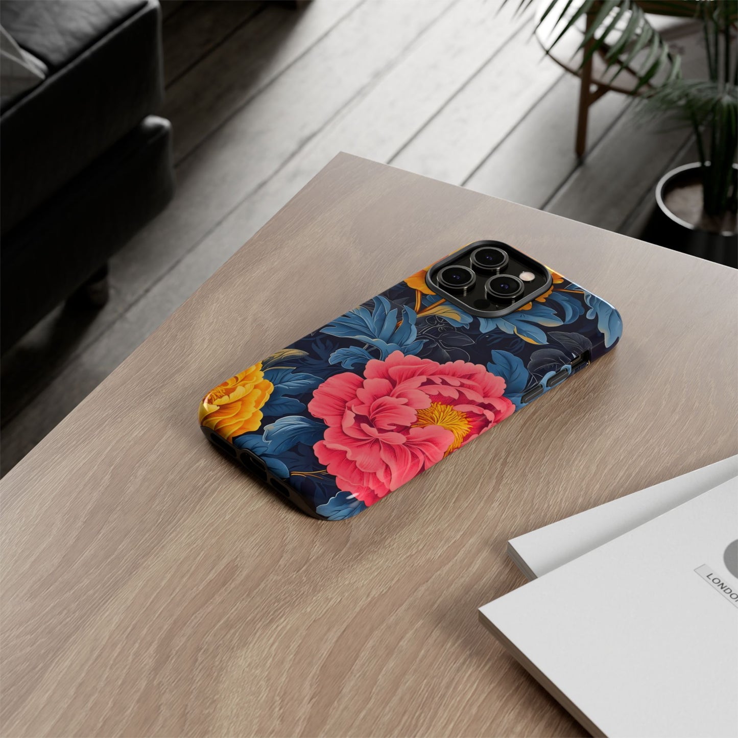 Floral Phone Case, Tough Cases, Stylish Mobile Cover, Gifts for Her, Phone Accessories, Unique Flower Design