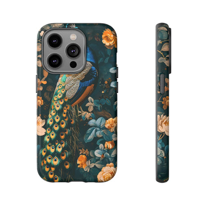 Peacock Phone Case - Elegant Floral Design, Tough Case for Protection, Unique Gift for Nature Lovers, Stylish Accessory, Eco-Friendly