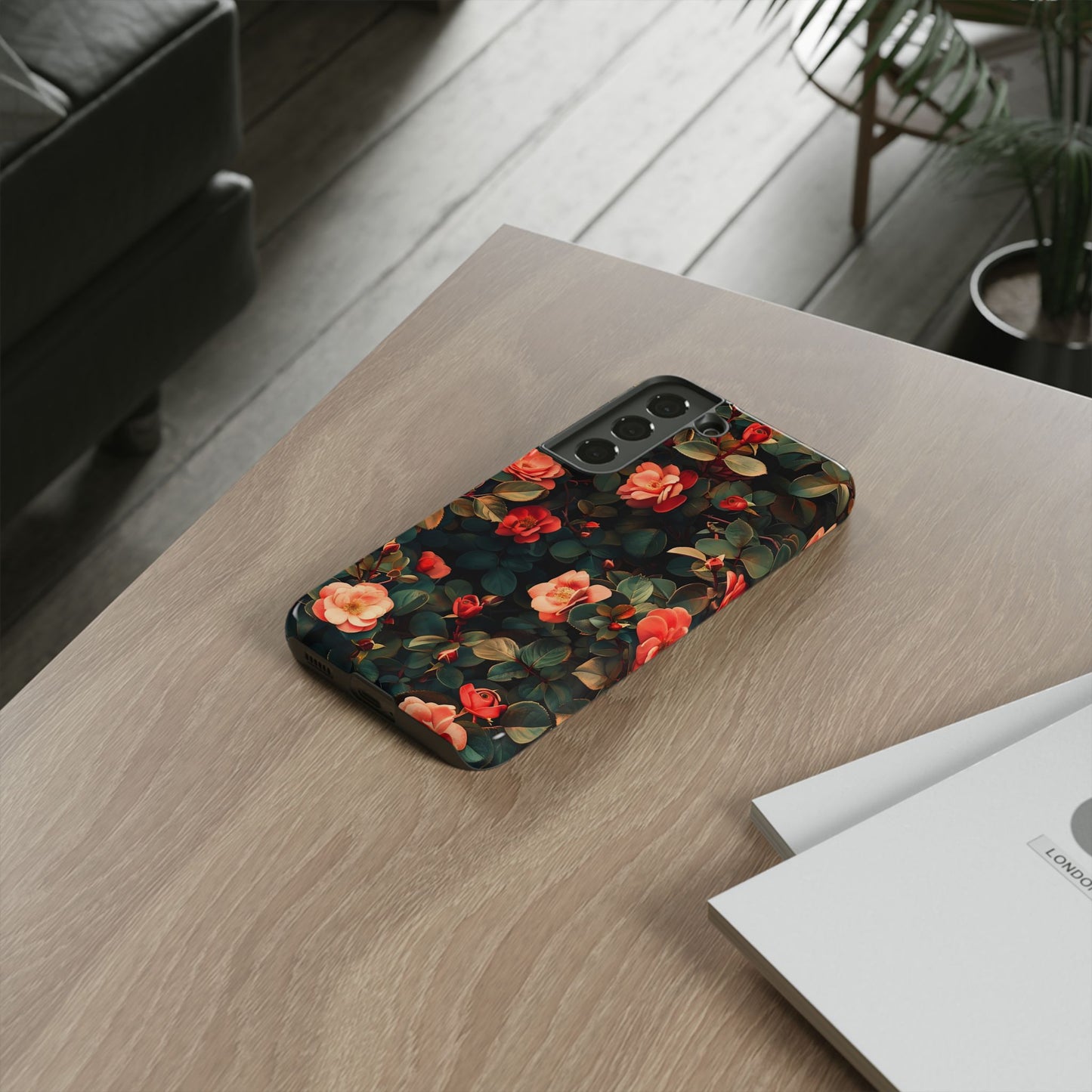 Floral Phone Case - Elegant Floral Design, Tough Protective Case, Perfect Gift for Her, Trendy Phone Accessories, Mother’s Day, Birthday