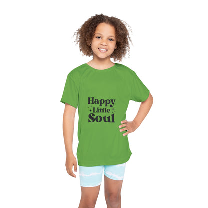 Kids Sports Jersey - Happy Little Soul - Fun Youth Athletic Shirt