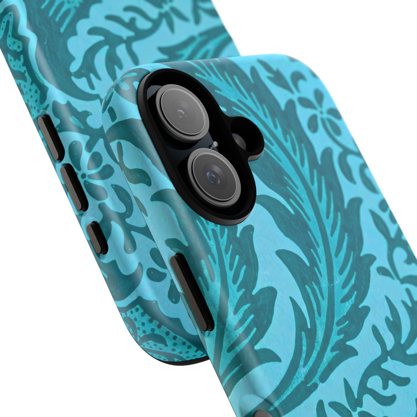 Protective Phone Case with Elegant Teal Design, Tough Cases, Floral Phone Cover, Stylish Smartphone Protection, Gifts for Her, Trendy [...]