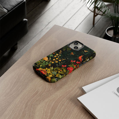 Floral Tough Phone Case, Nature-Inspired Design, Ideal for Garden Lovers, Gift for Birthdays, Christmas, Eco-Friendly Accessory