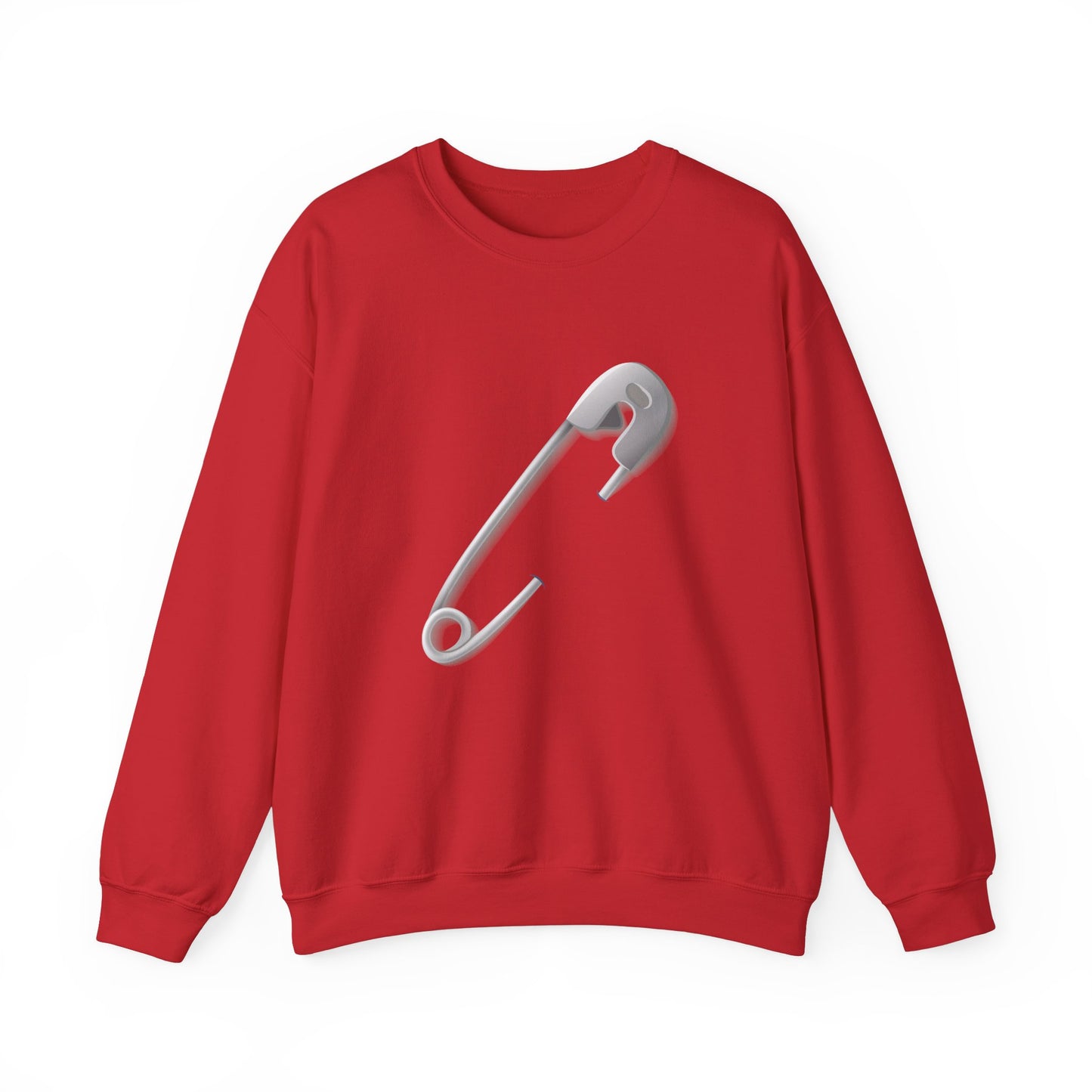 Unisex Heavy Blend™ Crewneck Sweatshirt Classy - Minimalist Safety Pin