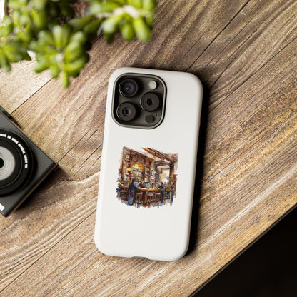 Artistic Phone Case - Cozy Pub Design