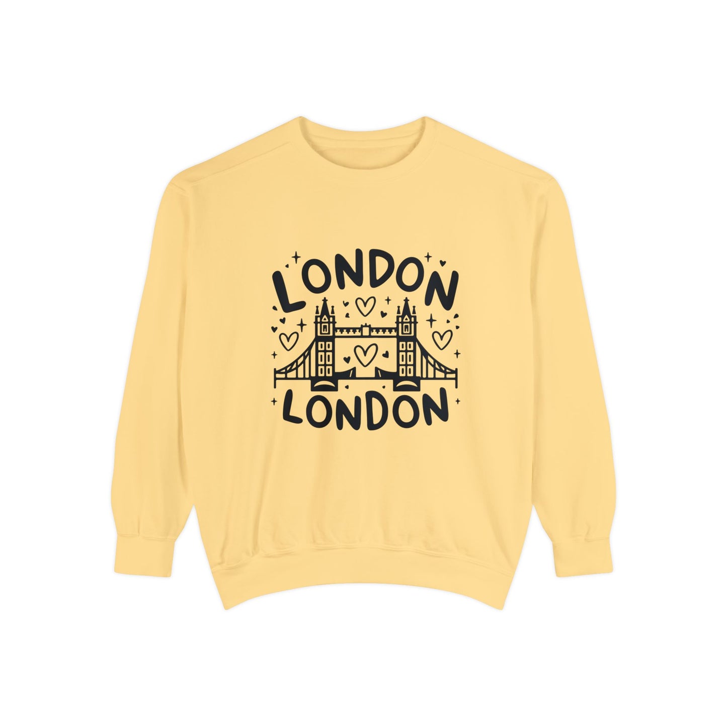 Unisex Garment-Dyed Sweatshirt Durable - Peaceful London