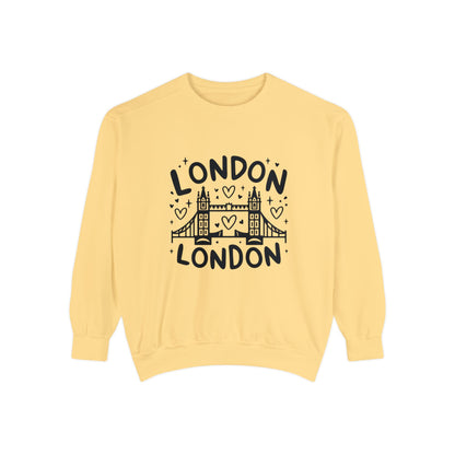 Unisex Garment-Dyed Sweatshirt Durable - Peaceful London
