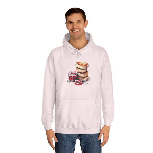 Unisex College Hoodie - Trendy British Food