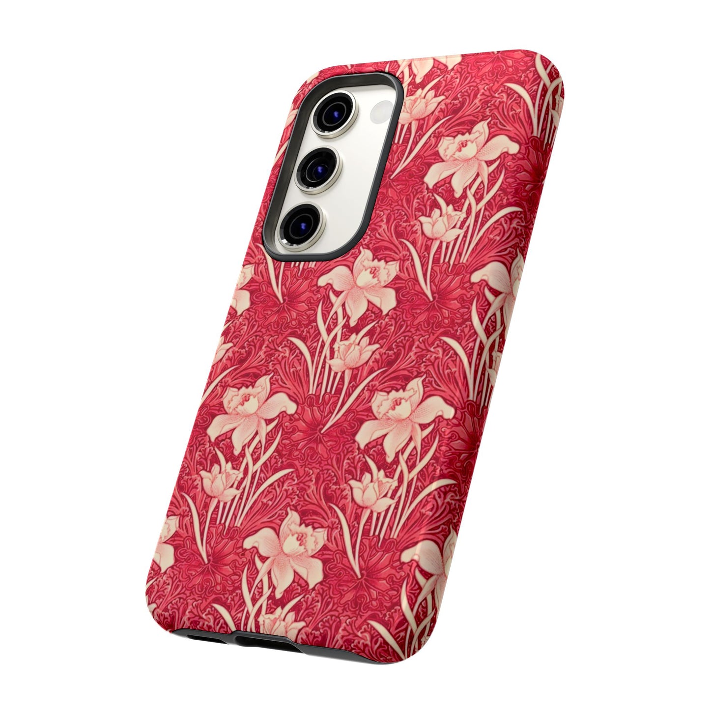 Floral Tough Phone Case - Durable, Stylish Accessory, Perfect Gift for Her, Floral Pattern, Customizable, Ideal for Daily Use