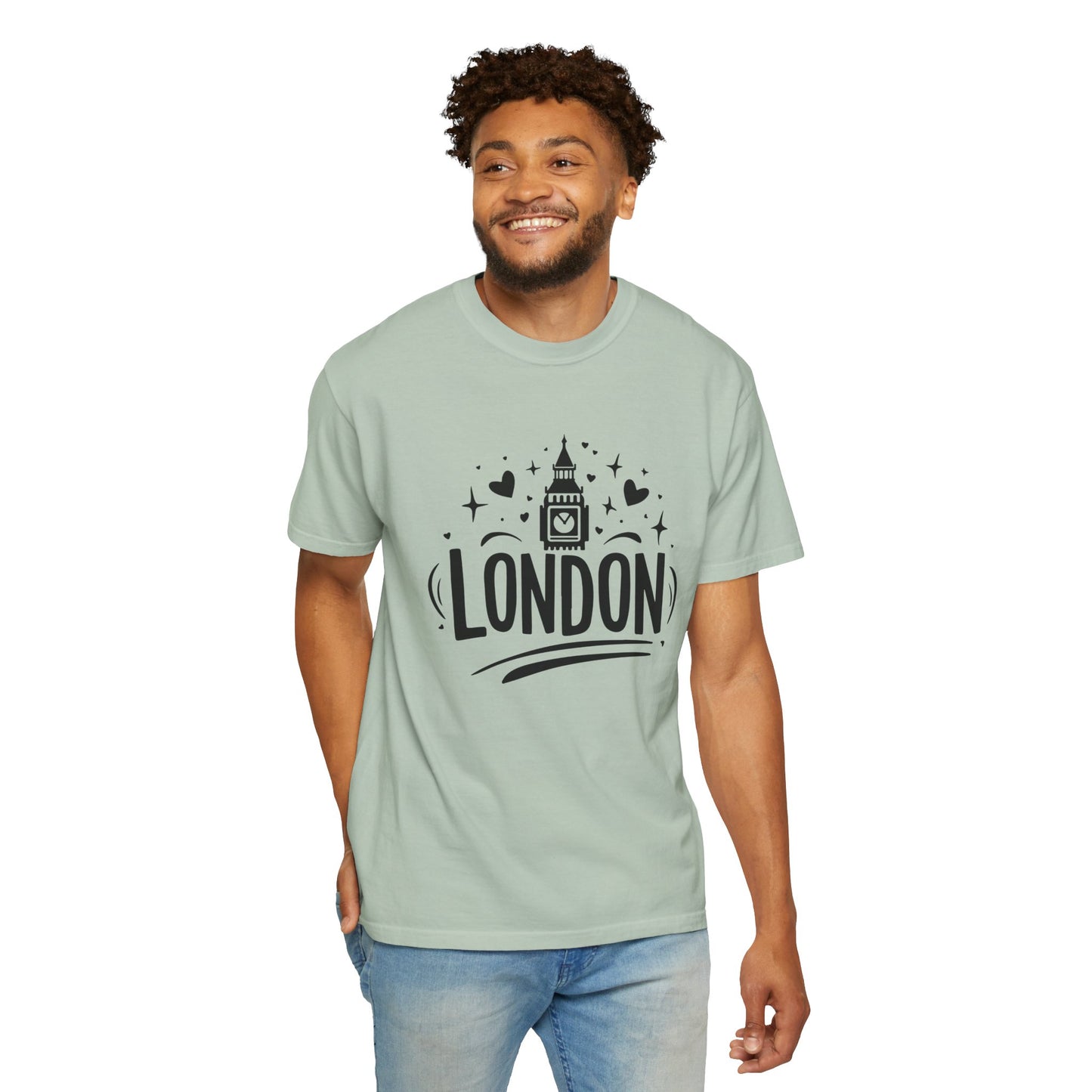 London Aesthetic - Timeless Cityscape Trendy Unisex Garment-Dyed T-shirt