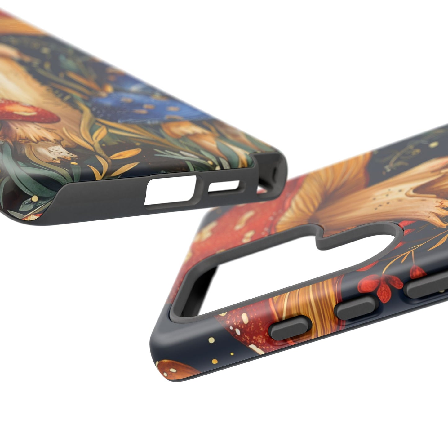 Mushroom Phone Case with Nature Design, Tough Phone Cover, Eco-Friendly Case, Gift for Nature Lovers, Unique Phone Accessory