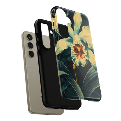 Floral Phone Case - Tough Cases with Orchid Design, Durable Smartphone Cover for Nature Lovers, Floral Gift for Her, Botanical [...]
