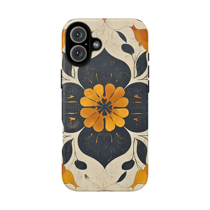 Floral Phone Case - Tough Cases, Botanical iPhone Cover, Vintage Flower Design, Durable Smartphone Protection, Unique Gift Idea