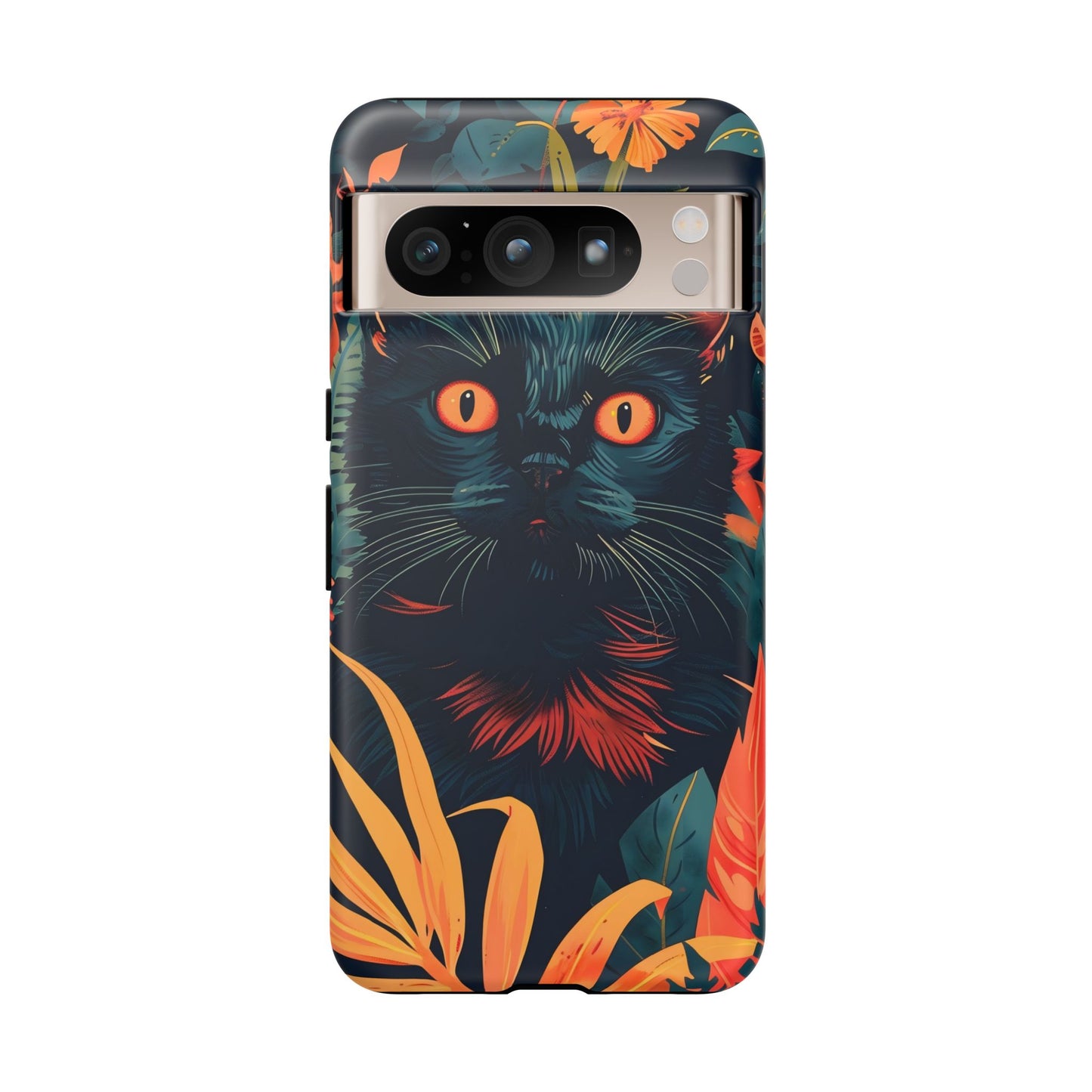 Feline Jungle iPhone Case - Tough and Unique Cat Design, Pet Lover Gift, Animal Phone Accessory, Nature Inspired, Halloween Style
