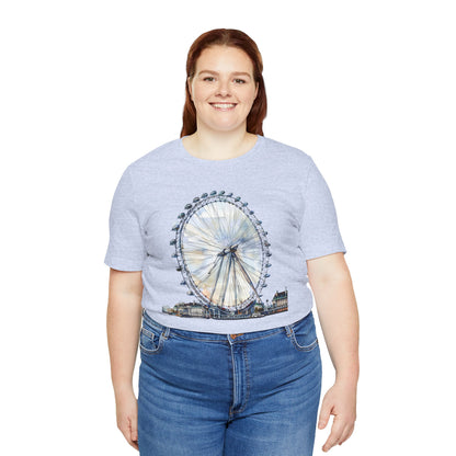 Unisex Jersey Short Sleeve Tee - Iconic London Eye Design