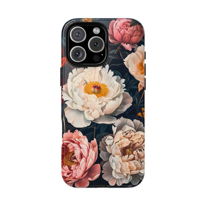 Floral Phone Case, Tough Phone Cover, Flower Design, Unique Gift for Her, Trendy Accessory, Spring Decor