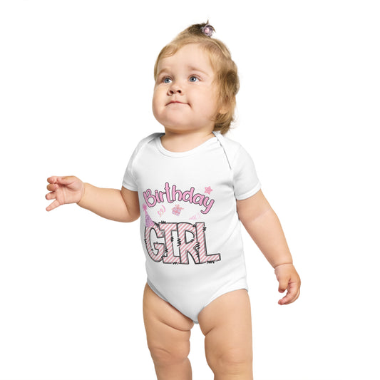 Birthday Girl Short Sleeve Baby Bodysuit