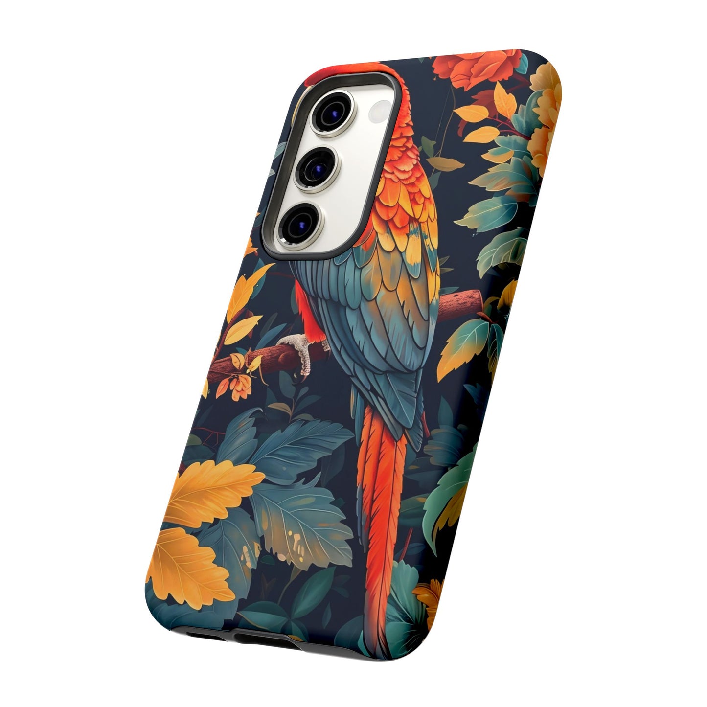 Vibrant Parrot Phone Case - Tough, Stylish, Nature-Inspired, Tropical, Wildlife, Perfect Gift, Summer Vibes