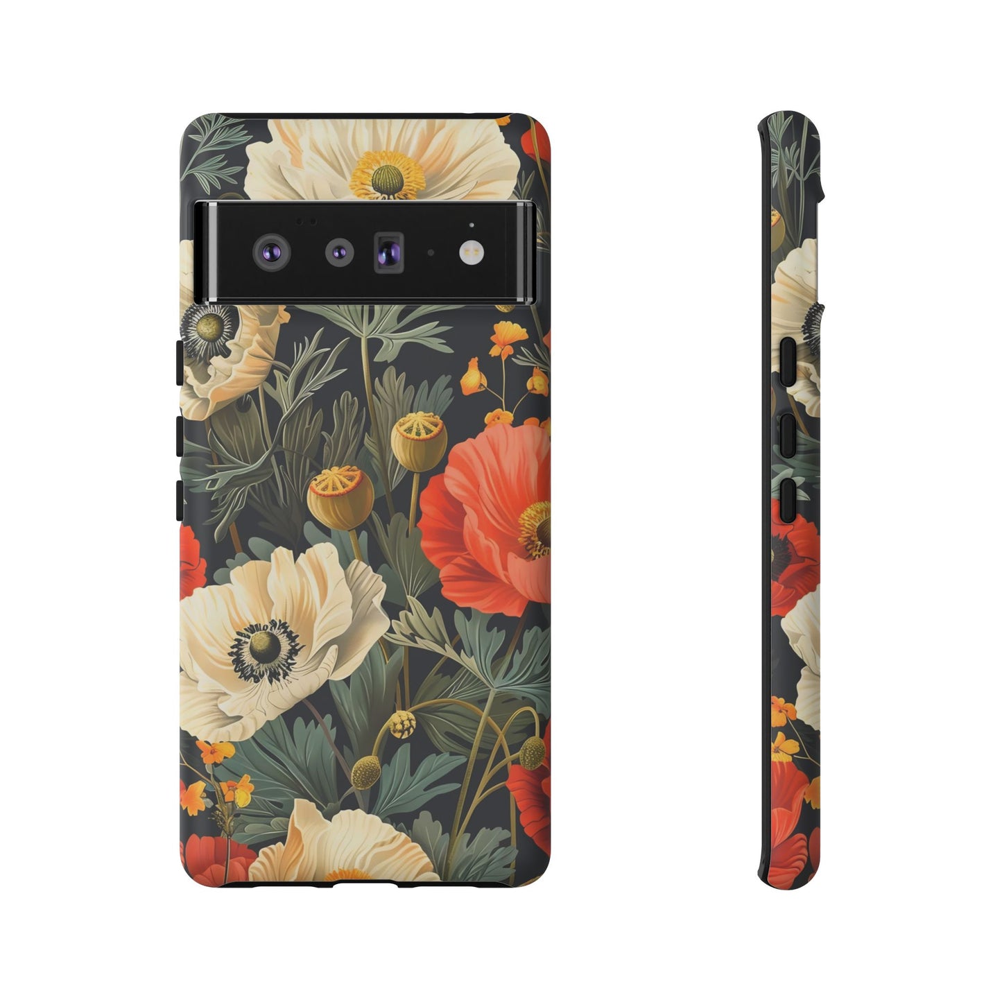 Floral Phone Case, Tough Cases with Botanical Design, Flower Protection Case, Gift for Nature Lovers, Eco-Friendly Mobile Cover
