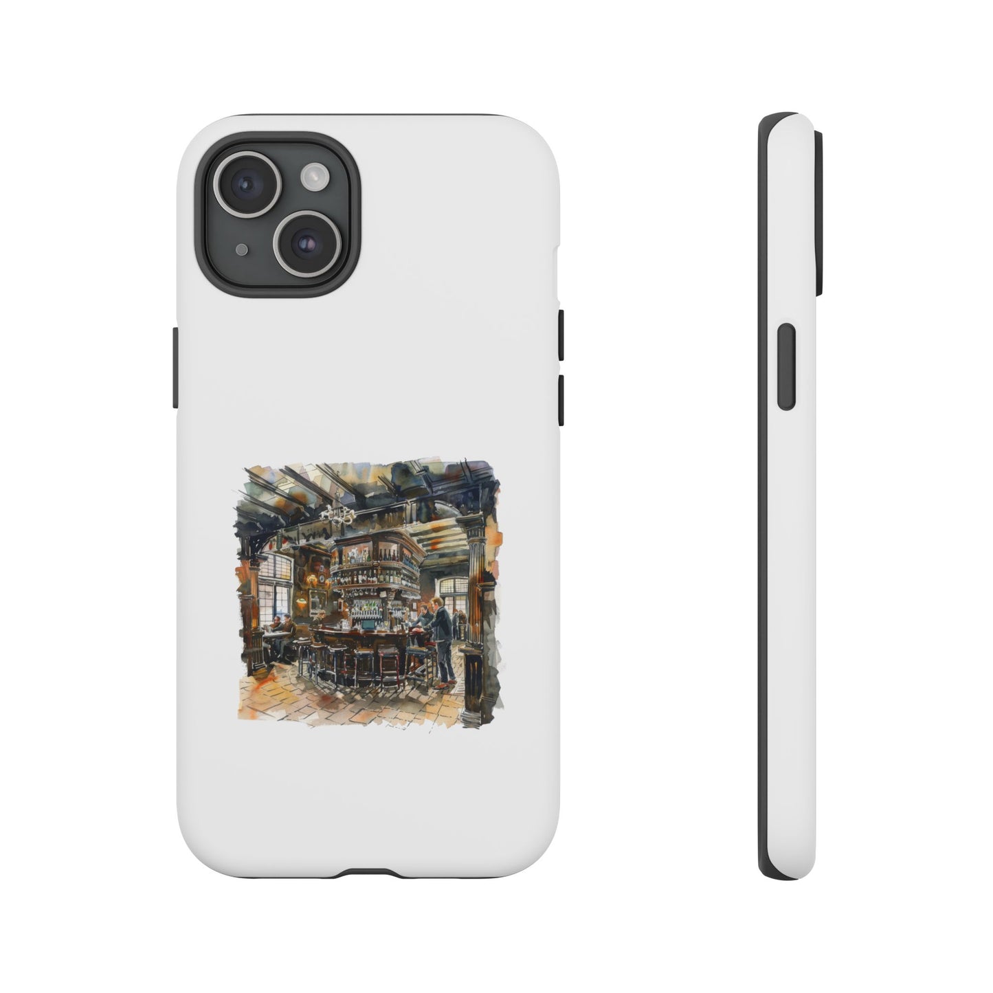 Stylish Tough Case for Phone - Cozy Cafe Artwork Design
