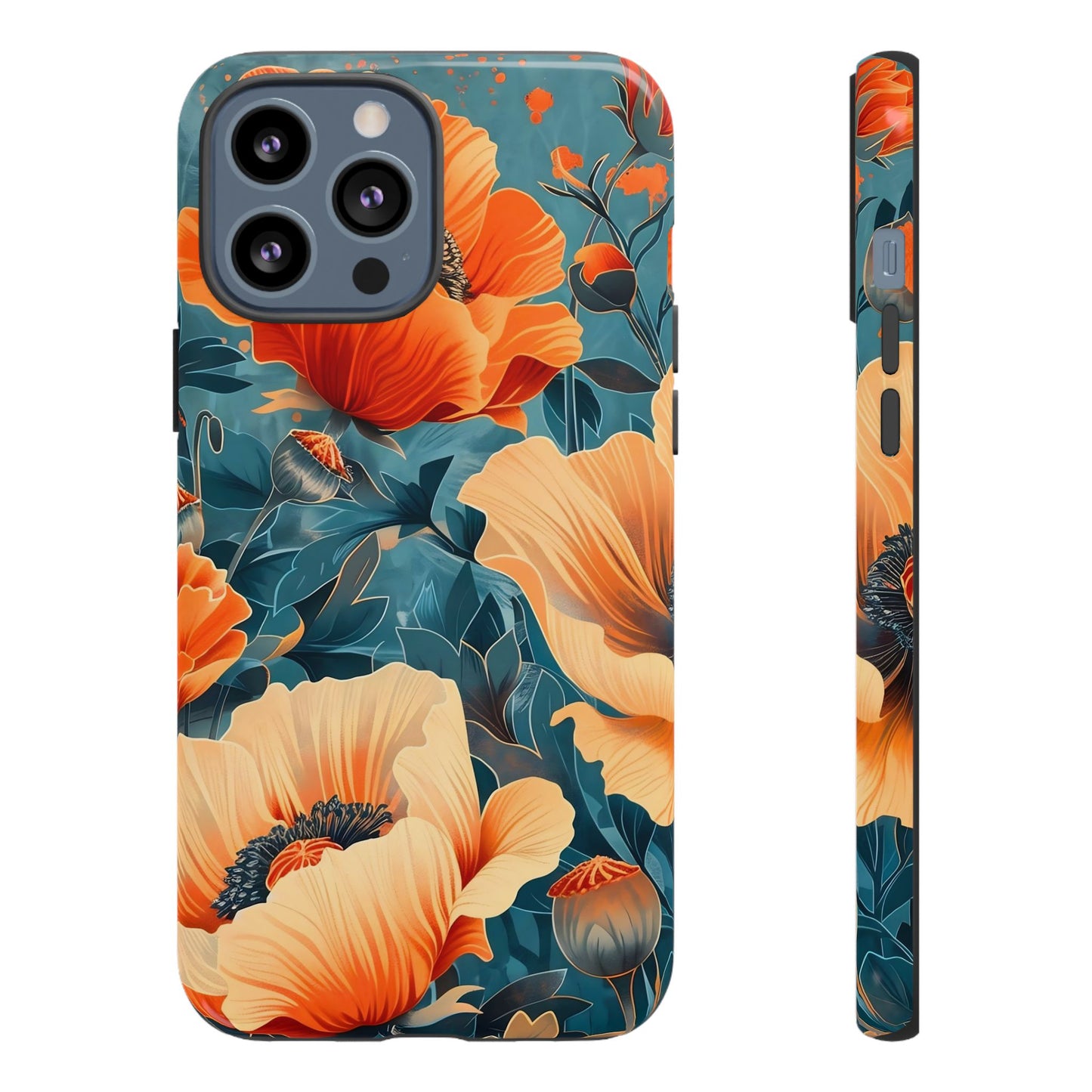 Floral Phone Case, Tough Cases for Protection and Style, Spring Aesthetic, Gift for Her, Phone Accessory for Nature Lovers