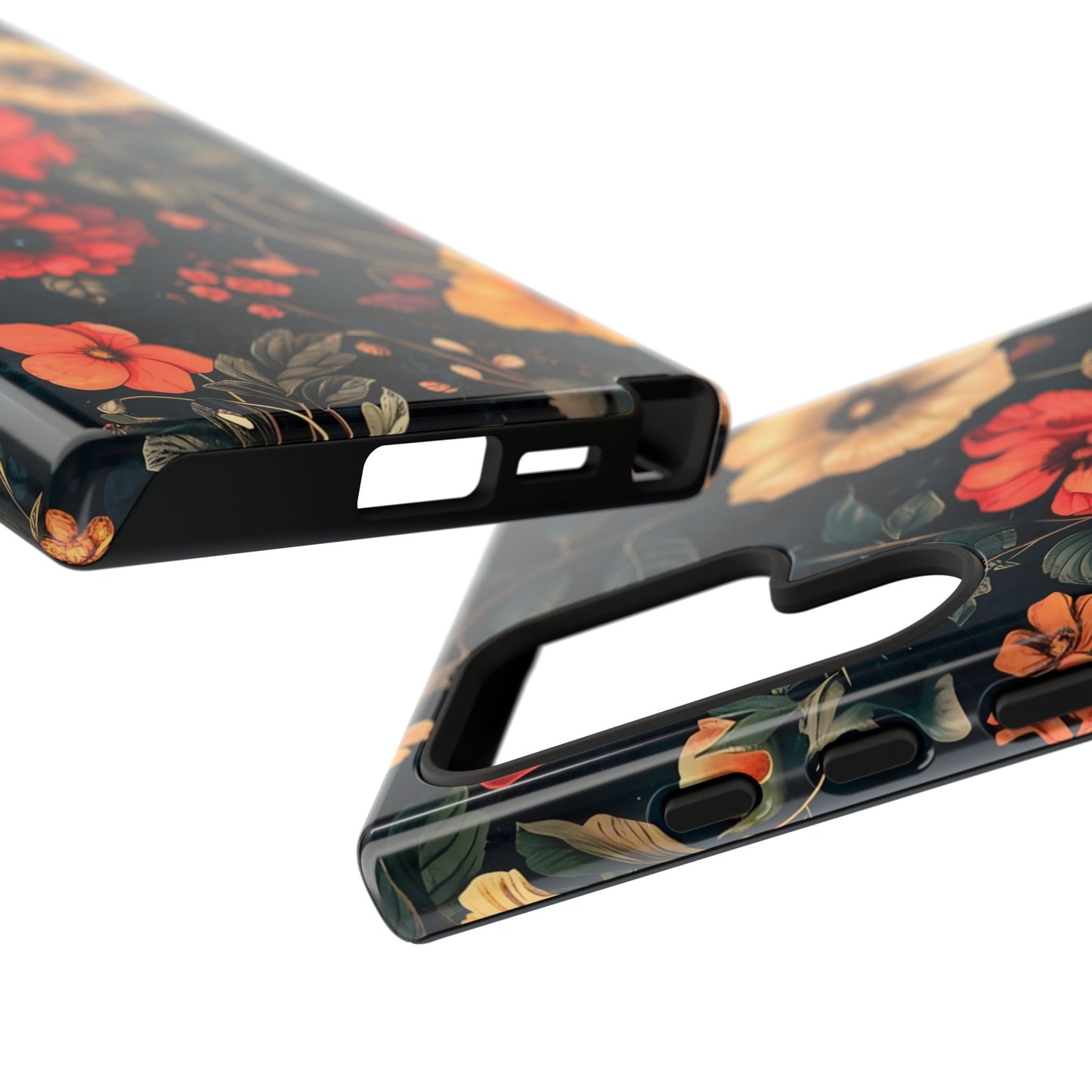 Floral Phone Case, Tough Cases, Flower Motif, Protective Cover, Gift for Her, Floral Design, Spring Accessory