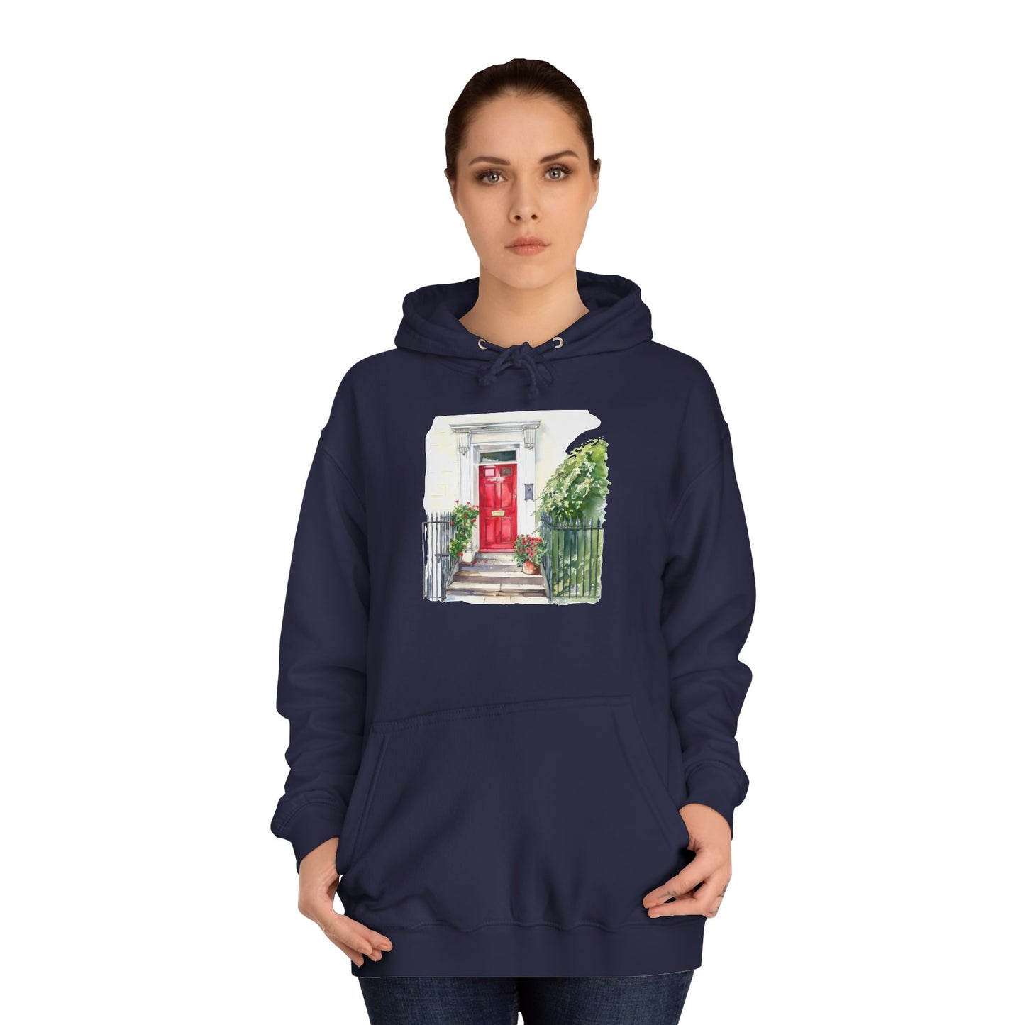 Unisex College Hoodie - Embracing Classic British Charm and Style