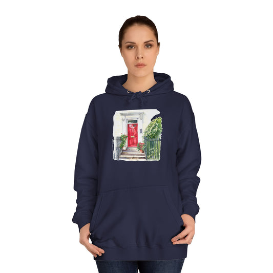 Unisex College Hoodie - Embracing Classic British Charm and Style