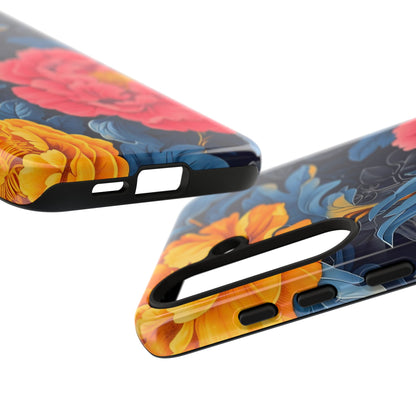 Floral Phone Case, Tough Cases, Stylish Mobile Cover, Gifts for Her, Phone Accessories, Unique Flower Design