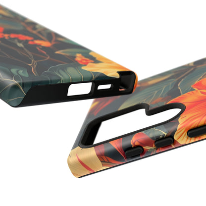 Tough Floral Phone Case | Tropical Vibe, Gift for Nature Lovers, Summer Beach Accessory, Floral Pattern, Trendy Phone Accessories