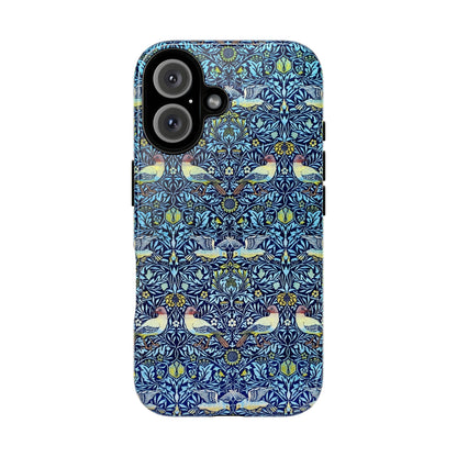 Bird and Floral Pattern Phone Case, Tough Cases, Gift for Nature Lovers, Eco-friendly, Custom Phone Accessories, All-Occasion