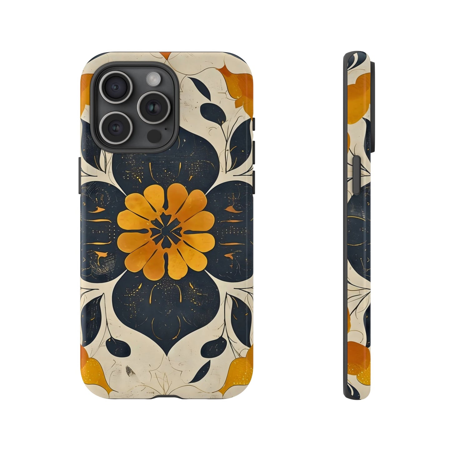 Floral Phone Case - Tough Cases, Botanical iPhone Cover, Vintage Flower Design, Durable Smartphone Protection, Unique Gift Idea
