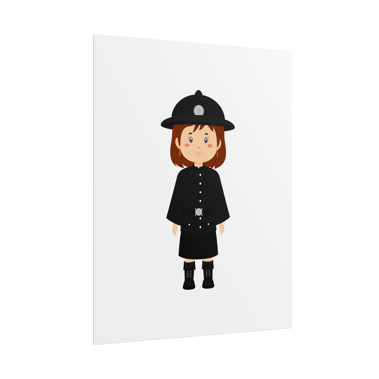 Charming Firefighter Rolled Posters for Kids' Rooms, Playful Wall Art, Fire Safety Decor, Kids' Gifts, Educational Prints