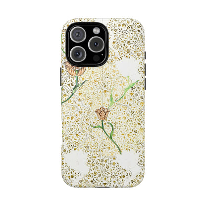 Elegant Floral Phone Case, Tough Cases for iPhone, Stylish Smartphone Cover, Protection with Floral Art, Unique Gift for Her