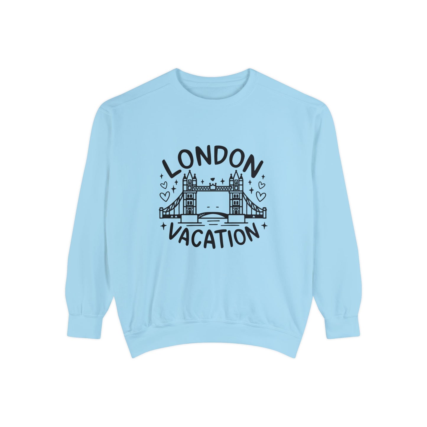Unisex Garment-Dyed Sweatshirt Classy - London's Vacation