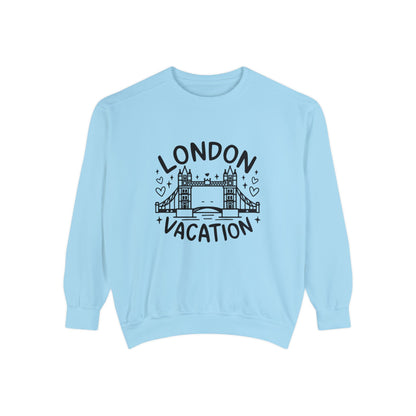 Unisex Garment-Dyed Sweatshirt Classy - London's Vacation