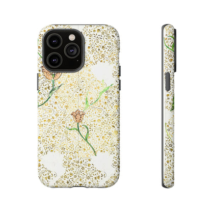 Elegant Floral Phone Case, Tough Cases for iPhone, Stylish Smartphone Cover, Protection with Floral Art, Unique Gift for Her