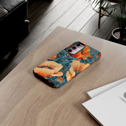 Floral Phone Case, Tough Cases for Protection and Style, Spring Aesthetic, Gift for Her, Phone Accessory for Nature Lovers