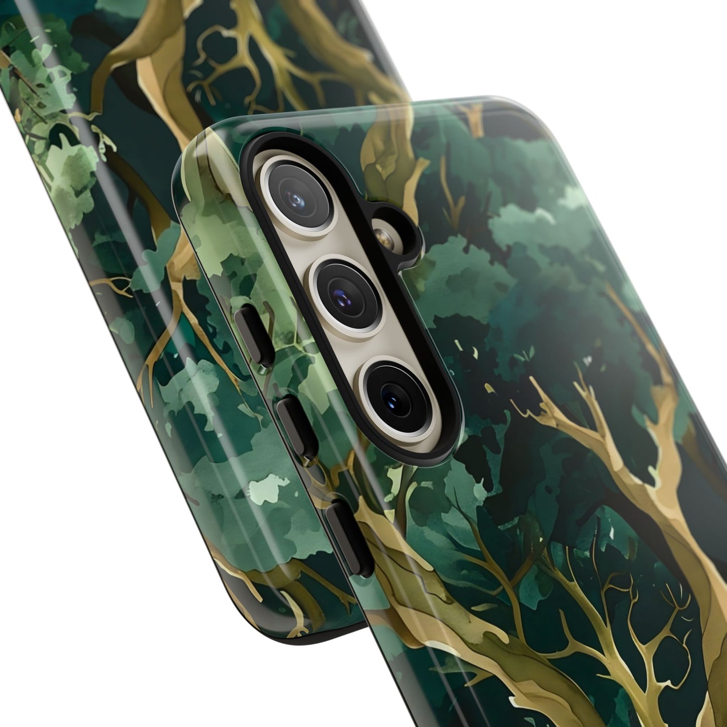 Forest Green Phone Case, Nature-Inspired Tough Cases, Eco-Friendly Gift, Outdoor Lover Accessory, Unique Phone Cover