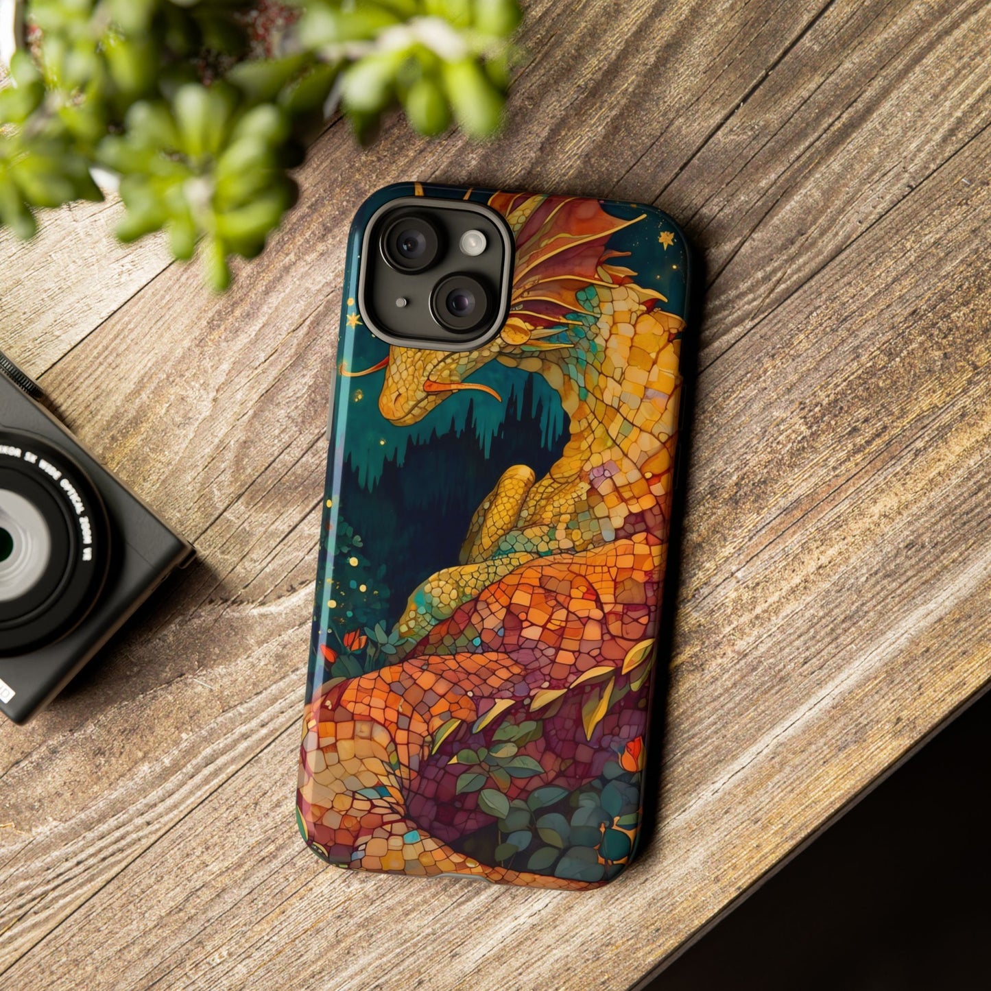 Dragon Art Phone Case, Tough Phone Cover, Fantasy Gift, Unique Mobile Accessory, Dragon Lover Gift, Stylish Protection