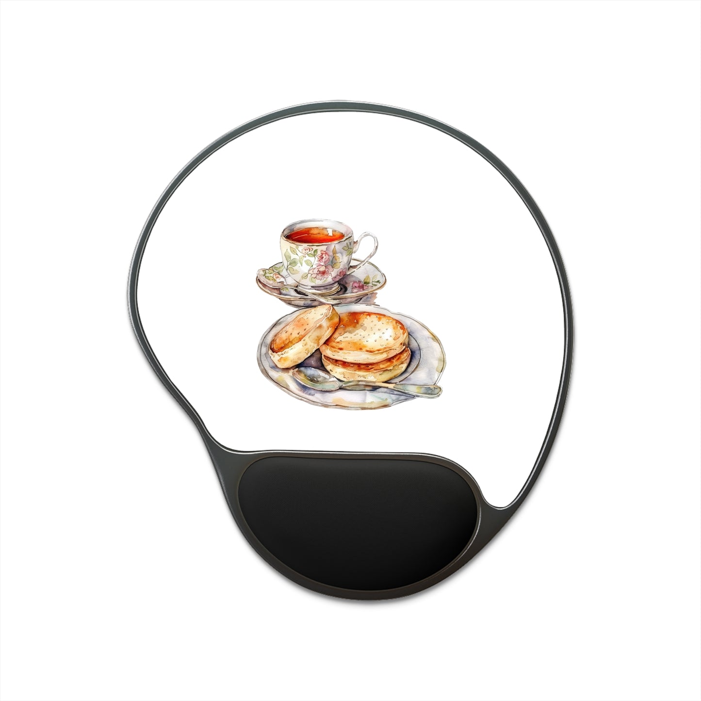 Tea Time Mouse Pad With Wrist Rest