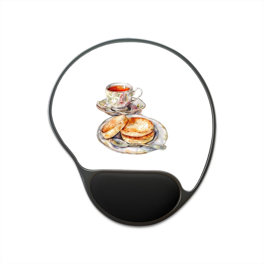 Tea Time Mouse Pad With Wrist Rest