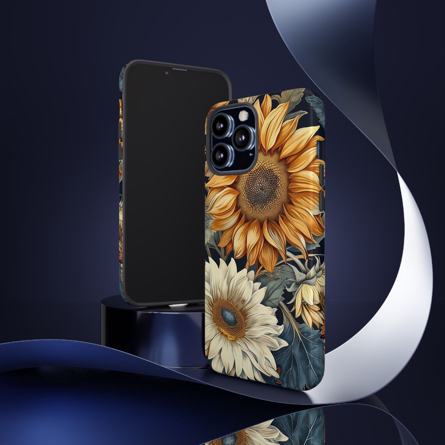 Floral Phone Case for Tough Cases, Sunflower Design, Nature Lover Gift, Birthday Present, Eco-Friendly Accessories, Summer Vibes