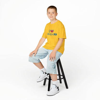 I Love England Kids Tee - Fun Cotton Shirt for Young Explorers