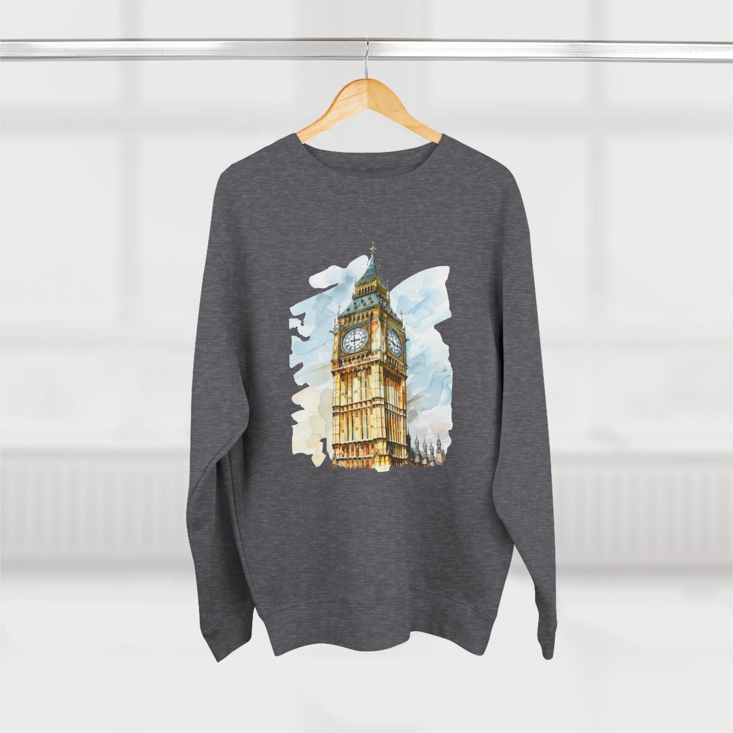 Unisex Crewneck Sweatshirt - Iconic Big Ben Clock Tower